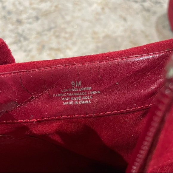 Gianni Bini Red Suede Booties - Picture 5 of 6